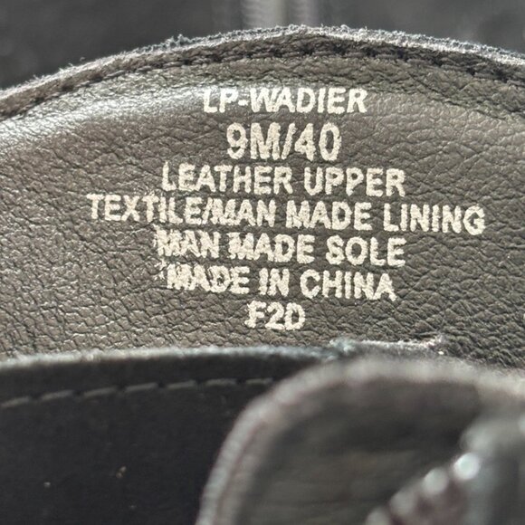 LUCKY BRAND Wadier Genuine Suede Wedge Ankle Boots in Black SZ 9 - Picture 8 of 10